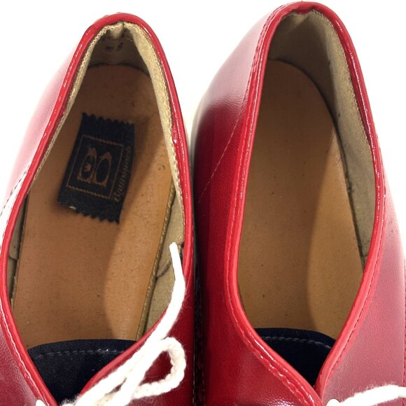 Brunswick Bowling 50’s Style Saddle Shoes Red Blue VTG - Picture 6 of 15